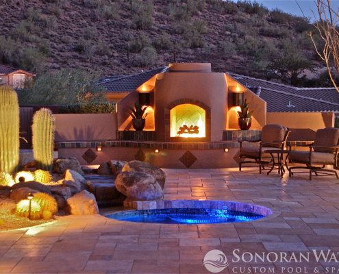 Sonoran Waters - Southwest Themed Backyard in Scottsdale AZ