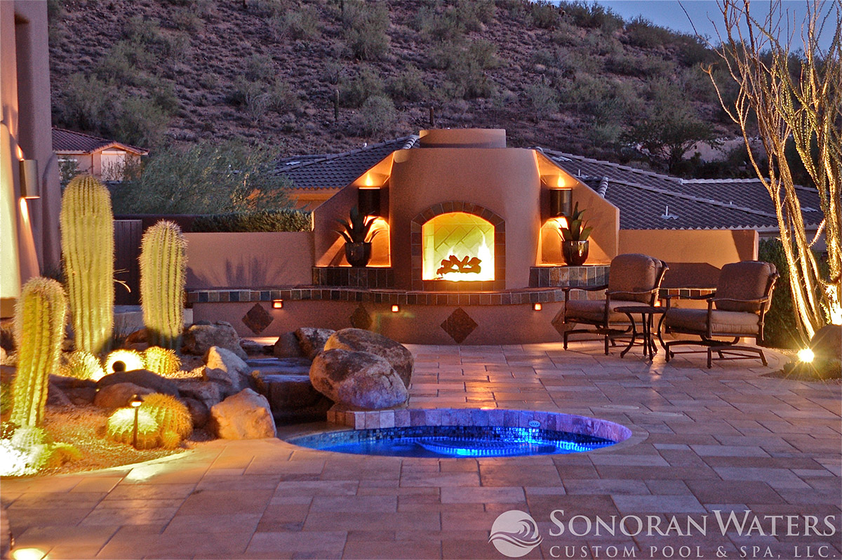 Sonoran Waters - Southwest Themed Backyard in Scottsdale AZ