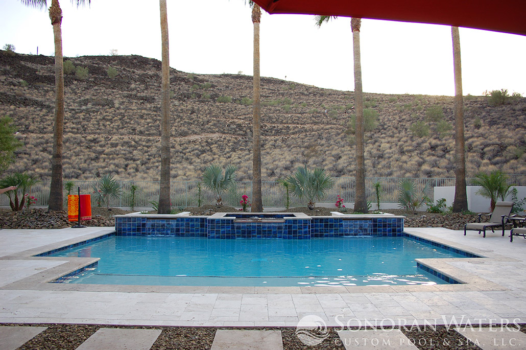Sonoran Waters - Custom Geometric Pool & Spa in Scottsdale, AZ