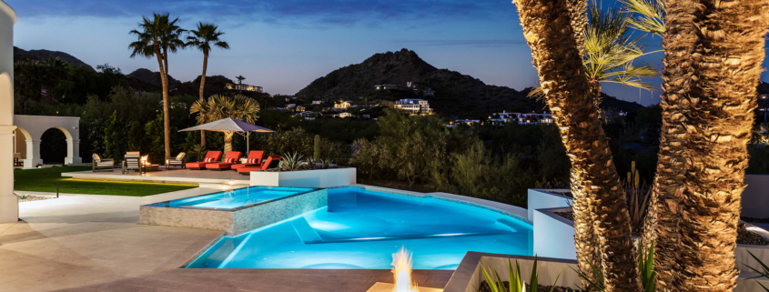 Paradise Valley Pool Remodel- Modern Elegance with Infinity Edge Spa