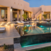 Luxury pool design Phoenix AZ with spa