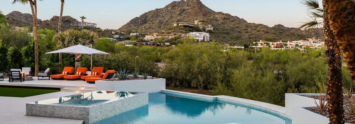 Luxury custom pool design in Scottsdale, AZ