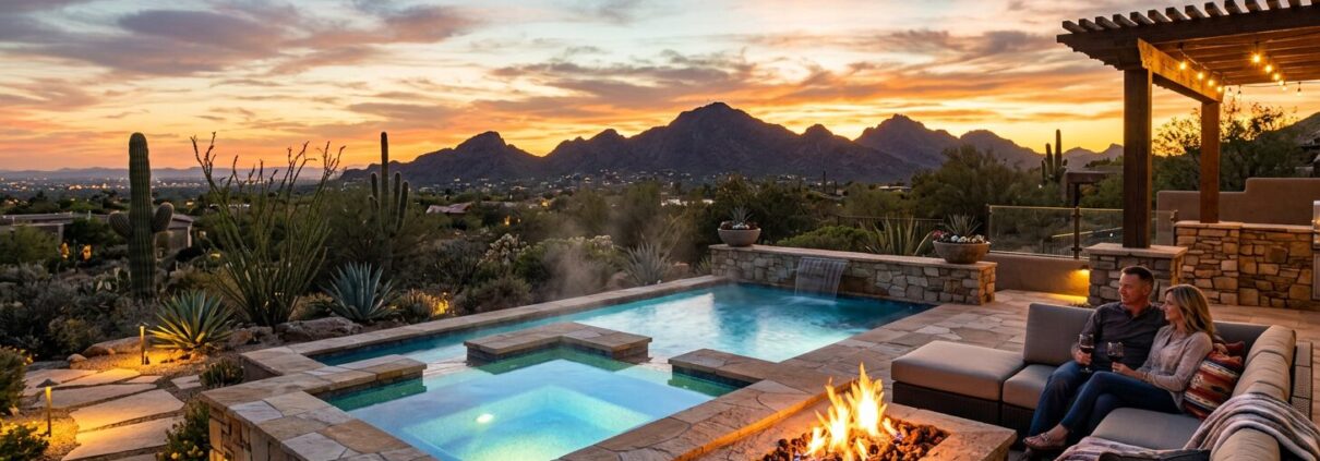 Outdoor Spa Design Phoenix: Luxury Backyard Retreat Ideas | Luxury Custom Pool Builders in Scottsdale | Sonoran Waters