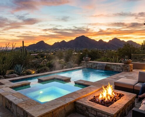 Outdoor Spa Design Phoenix: Luxury Backyard Retreat Ideas | Luxury Custom Pool Builders in Scottsdale | Sonoran Waters
