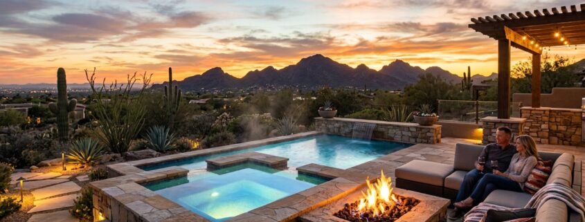 Outdoor Spa Design Phoenix: Luxury Backyard Retreat Ideas | Luxury Custom Pool Builders in Scottsdale | Sonoran Waters