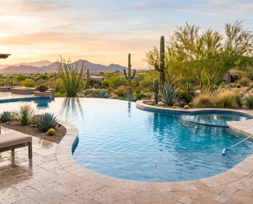 Weekly Pool Maintenance Scottsdale for Luxury Desert Pools | Luxury Custom Pool Builders in Scottsdale | Sonoran Waters
