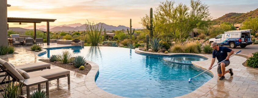 Weekly Pool Maintenance Scottsdale for Luxury Desert Pools | Luxury Custom Pool Builders in Scottsdale | Sonoran Waters