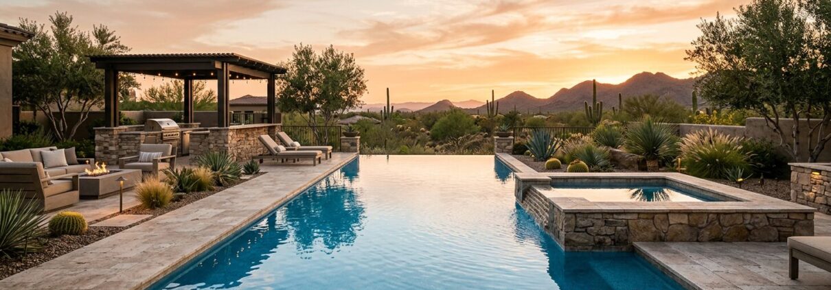 Paradise Valley Custom Pool Builders for Luxury Backyard Living | Luxury Custom Pool Builders in Scottsdale | Sonoran Waters