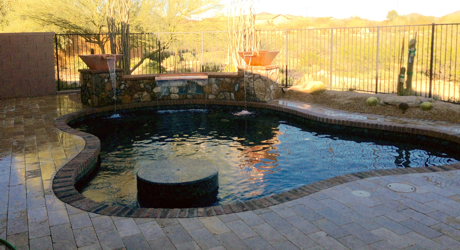 Custom luxury spool builder in Scottsdale AZ by Sonoran Waters
