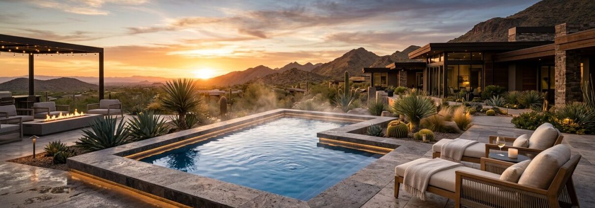 Modern Outdoor Spa Design Trends for Luxury Backyards | Luxury Custom Pool Builders in Scottsdale | Sonoran Waters