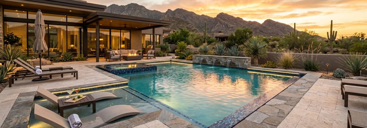 Best Luxury Pool Materials for Stunning Backyard Retreats Best luxury pool builder in Scottsdale AZ custom pools by Sonoran Waters