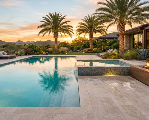 Resort Style Pool and Spa Features for Luxury Backyards | Luxury Custom Pool Builders in Scottsdale | Sonoran Waters