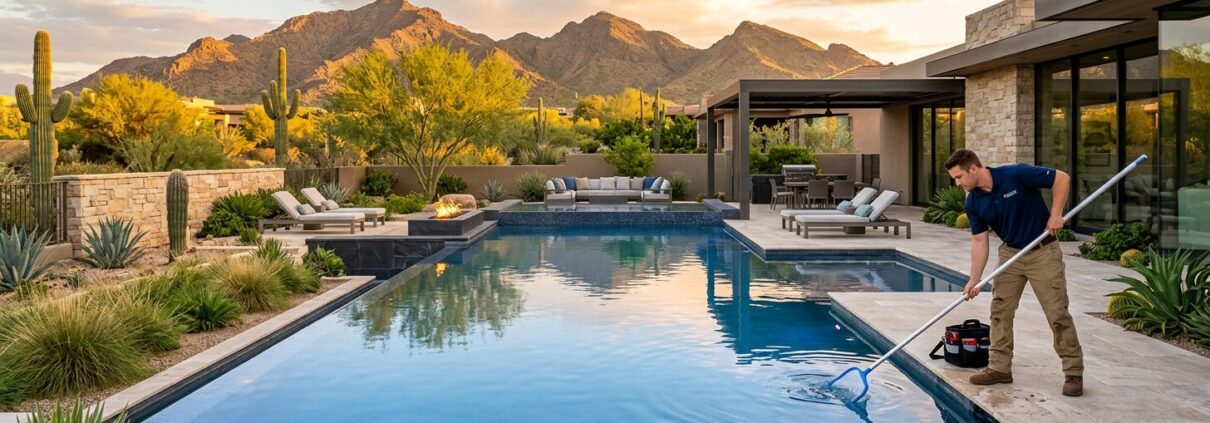 Weekly Luxury Pool Maintenance Services for Lasting Elegance | Luxury Custom Pool Builders in Scottsdale | Sonoran Waters