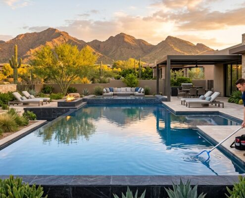 Weekly Luxury Pool Maintenance Services for Lasting Elegance | Luxury Custom Pool Builders in Scottsdale | Sonoran Waters