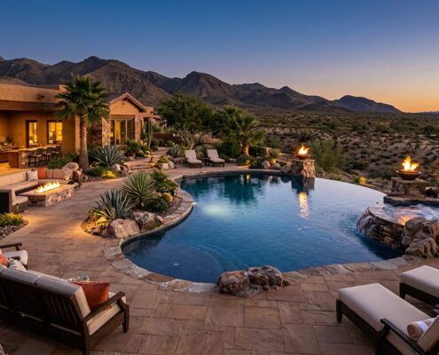 Custom Backyard Oasis Design Trends for Luxury Homes | Luxury Custom Pool Builders in Scottsdale | Sonoran Waters