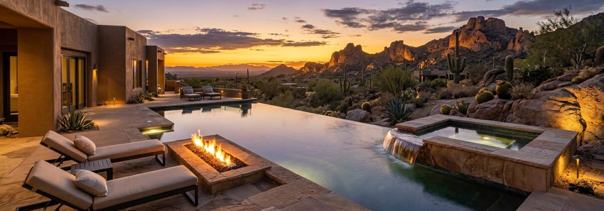 Modern Luxury Outdoor Living Spaces for Scottsdale Homes Modern Luxury Outdoor Living Spaces for Scottsdale Homes | Luxury Custom Pool Builders in Scottsdale | Sonoran Waters