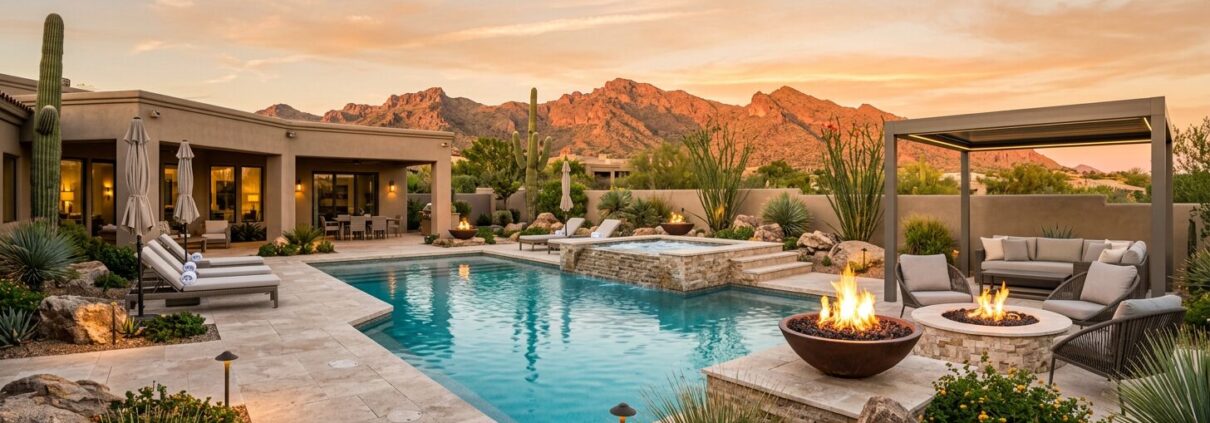 Premium Backyard Transformations Scottsdale: Luxury Outdoor Living | Luxury Custom Pool Builders in Scottsdale | Sonoran Waters