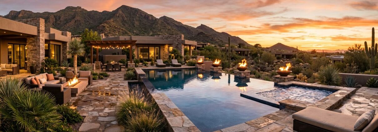 Resort Style Backyard Design Cost: What Luxury Owners Pay | Luxury Custom Pool Builders in Scottsdale | Sonoran Waters