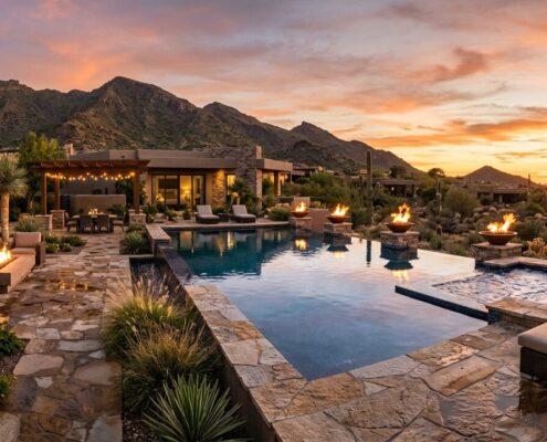 Resort Style Backyard Design Cost: What Luxury Owners Pay | Luxury Custom Pool Builders in Scottsdale | Sonoran Waters
