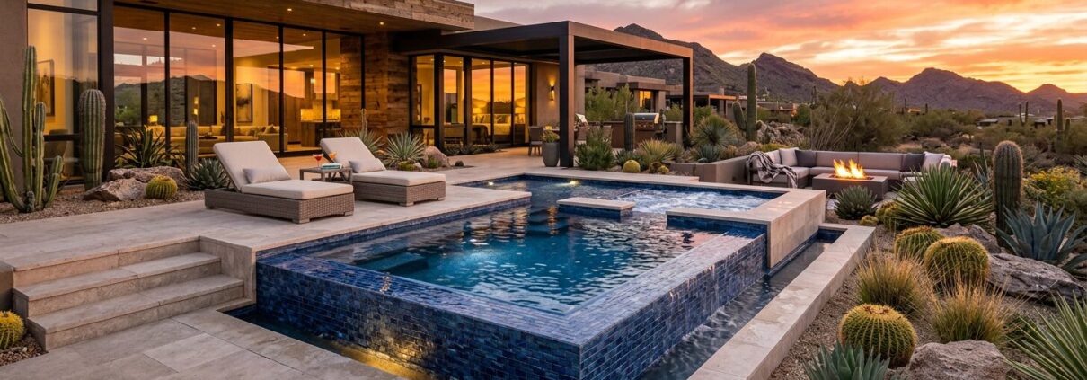 How to Build a Custom Spool for Luxury Arizona Backyards | Luxury Custom Pool Builders in Scottsdale | Sonoran Waters