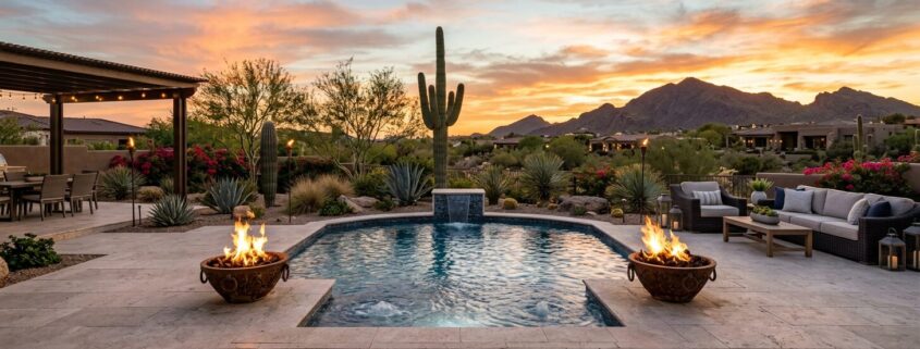 Custom Spool Builder: Luxury Backyard Design in Scottsdale AZ | Luxury Custom Pool Builders in Scottsdale | Sonoran Waters